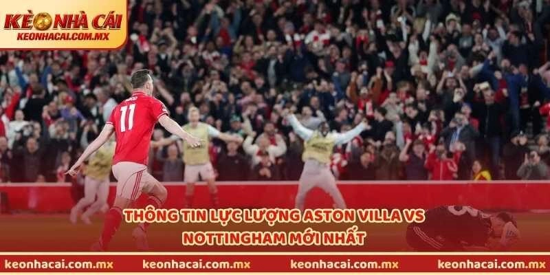 Thông tin lực lượng Aston Villa vs Nottingham mới nhất